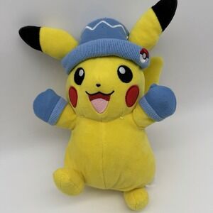 Pokemon Pikachu Winter Hat Plush 2022 Nintendo Official 8" Toy